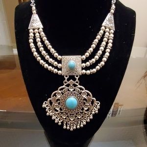 A set necklace and earrings